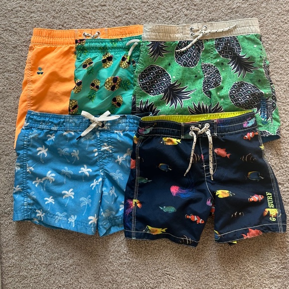 Assorted Lot Of Toddler Boy Swim Trunks - Size 3 - Picture 1 of 11